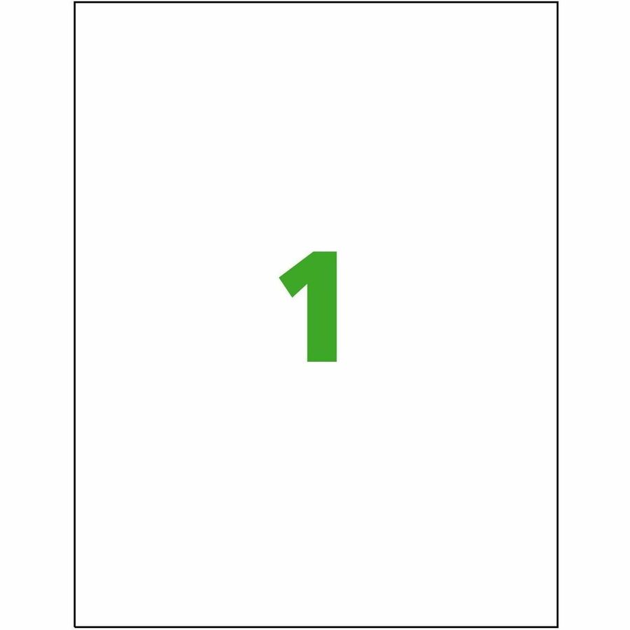 UltraDuty™ GHS Chemical Labels 8-1/2" x 11" , Permanent Adhesive, for Laser Printers - 60501