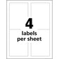 UltraDuty™ GHS Chemical Labels 3-1/2" x 5" , Permanent Adhesive, for Laser Printers - 60503