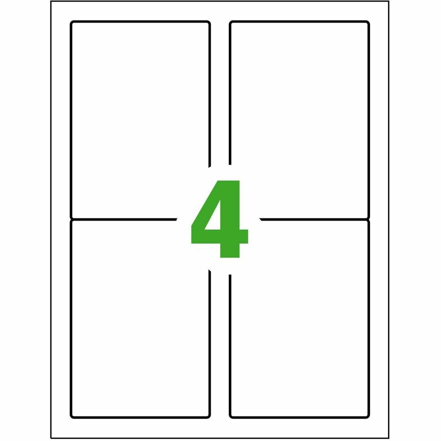 Avery&reg; UltraDuty&trade; GHS Chemical Labels 3-1/2" x 5" , for Laser Printers - 60503