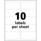 Avery&reg; UltraDuty™ GHS Chemical Labels 2" x 4" , for Laser Printers - 60505
