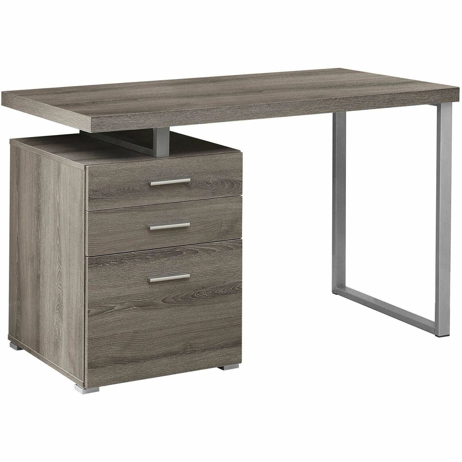 Monarch Specialties Computer Desk - 48"L / Dark Taupe Left OR Right Facing