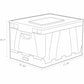 Storex Collapsible Storage Crate - 61809U04C