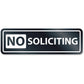 Headline No Soliciting Window Sign