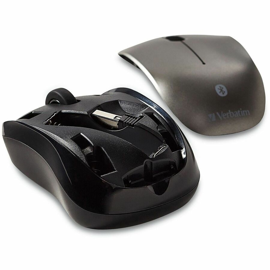 Verbatim Bluetooth Wireless Tablet Multi-Trac Blue LED Mouse - Graphite - 98590