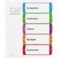 Avery Ready Index&reg; Customizable Table of Contents Dividers 5 Tabs, for Laser and Inkjet Printers - 11840