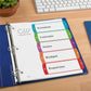 Avery&reg; Ready Index&reg; Customizable Table of Contents Dividersfor Laser and Inkjet Printers, 5 tabs, 1 set - 11840