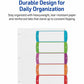 Avery&reg; Ready Index&reg; Customizable Table of Contents Dividersfor Laser and Inkjet Printers, 5 tabs, 1 set - 11840