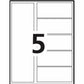 Avery Ready Index&reg; Customizable Table of Contents Dividers 5 Tabs, for Laser and Inkjet Printers - 11840