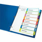 Avery&reg; Ready Index&reg; Customizable Table of Contents Dividersfor Laser and Inkjet Printers, 8 tabs, 1 set - 11841