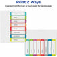 Avery&reg; Ready Index&reg; Customizable Table of Contents Dividersfor Laser and Inkjet Printers, 8 tabs, 1 set - 11841