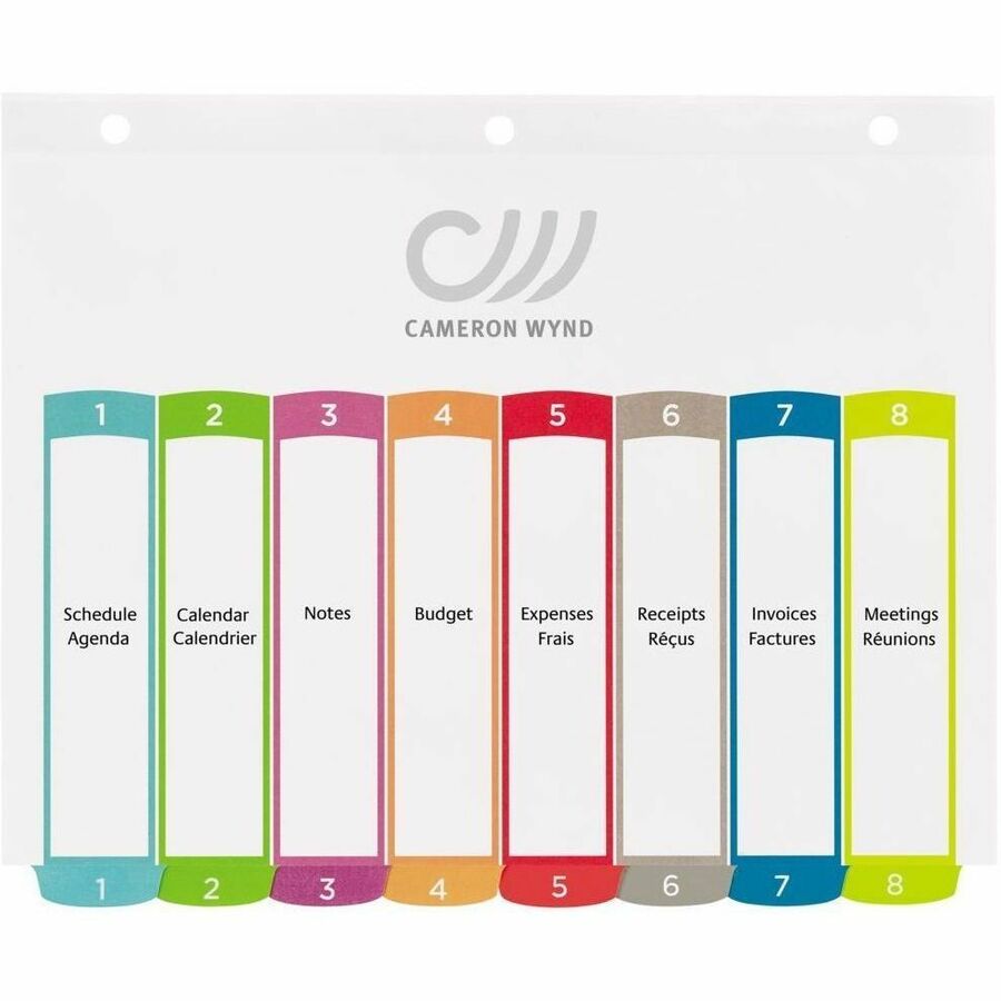 Avery Ready Index&reg; Customizable Table of Contents Dividers 8 Tabs, for Laser and Inkjet Printers - 11841