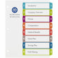 Avery Ready Index&reg; Customizable Table of Contents Dividers 8 Tabs, for Laser and Inkjet Printers - 11841