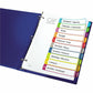 Avery&reg; Ready Index&reg; Customizable Table of Contents Dividersfor Laser and Inkjet Printers, 10 tabs, 1 set - 11842