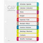 Avery Ready Index&reg; Customizable Table of Contents Dividers 10 Tabs, for Laser and Inkjet Printers - 11842