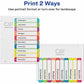 Avery&reg; Ready Index&reg; Customizable Table of Contents Dividersfor Laser and Inkjet Printers, 10 tabs, 1 set - 11842