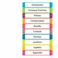 Avery Ready Index&reg; Customizable Table of Contents Dividers 10 Tabs, for Laser and Inkjet Printers - 11842