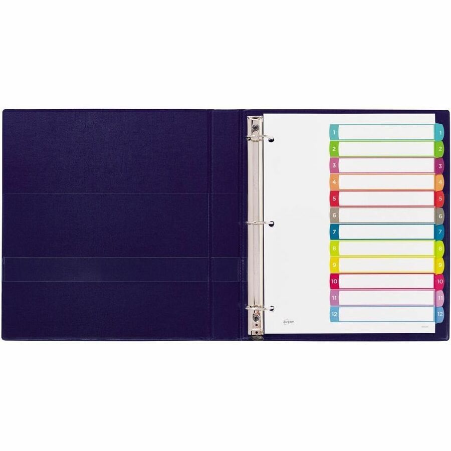 Avery Ready Index&reg; Customizable Table of Contents Dividers 12 Tabs, for Laser and Inkjet Printers - 11843