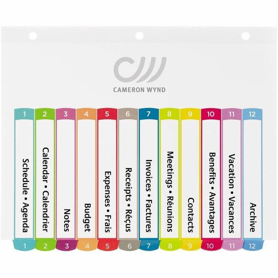 Avery Ready Index&reg; Customizable Table of Contents Dividers 12 Tabs, for Laser and Inkjet Printers - 11843