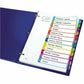 Avery Ready Index&reg; Customizable Table of Contents Dividers 12 Tabs, for Laser and Inkjet Printers - 11843