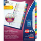 Avery Ready Index&reg; Customizable Table of Contents Dividers 12 Tabs, for Laser and Inkjet Printers