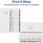 Avery&reg; Ready Index&reg; Customizable Table of Contents Dividersfor Laser and Inkjet Printers, A-Z tabs, 1 set - 11844