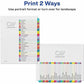 Avery&reg; Ready Index&reg; Customizable Table of Contents Dividersfor Laser and Inkjet Printers, A-Z tabs, 1 set - 11844