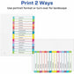 Avery&reg; Ready Index&reg; Customizable Table of Contents Dividersfor Laser and Inkjet Printers, 15 tabs, 1 set - 11845