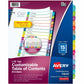 Avery&reg; Ready Index&reg; Customizable Table of Contents Dividersfor Laser and Inkjet Printers, 15 tabs, 1 set