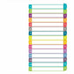 Avery Ready Index&reg; Customizable Table of Contents Dividers Tabs A - Z, for Laser and Inkjet Printers - 11845