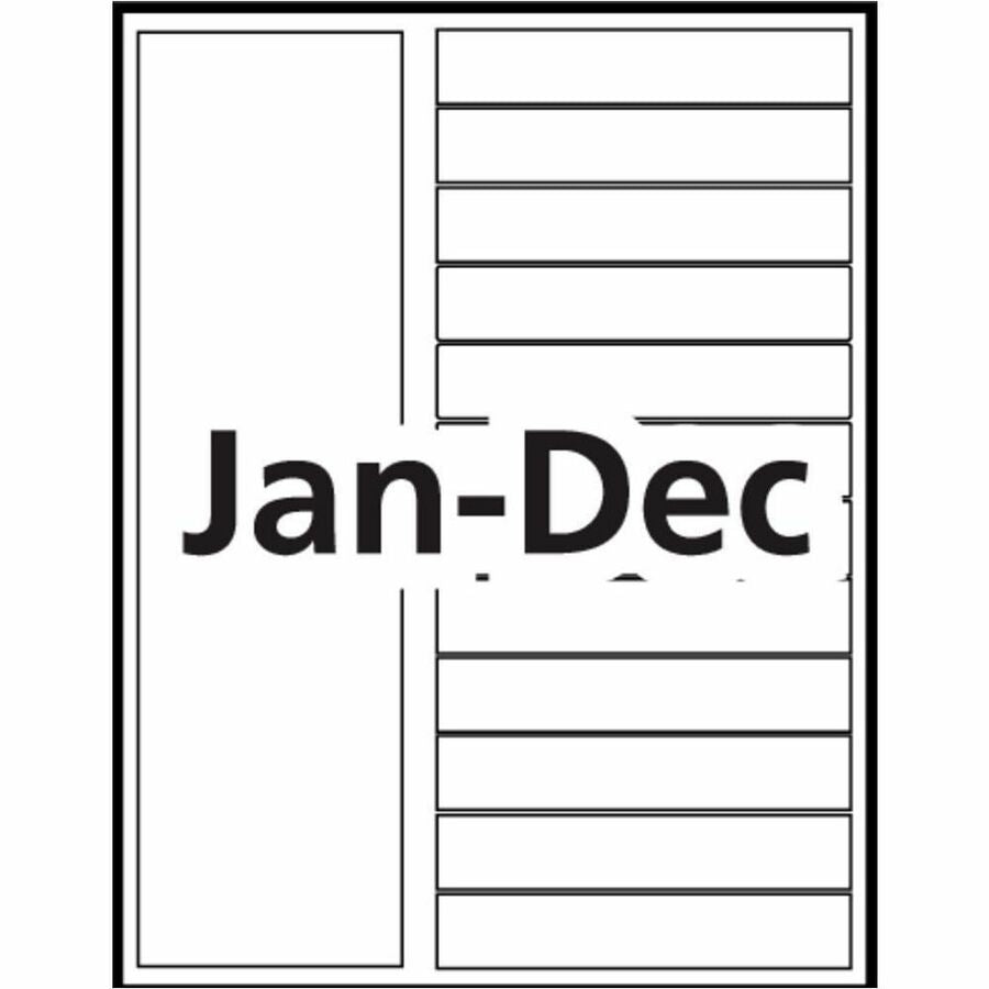 Avery Ready Index&reg; Customizable Table of Contents Dividers Tabs Jan - Dec, for Laser and Inkjet Printers - 11847