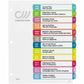 Avery Ready Index&reg; Customizable Table of Contents Dividers Tabs Jan - Dec, for Laser and Inkjet Printers - 11847