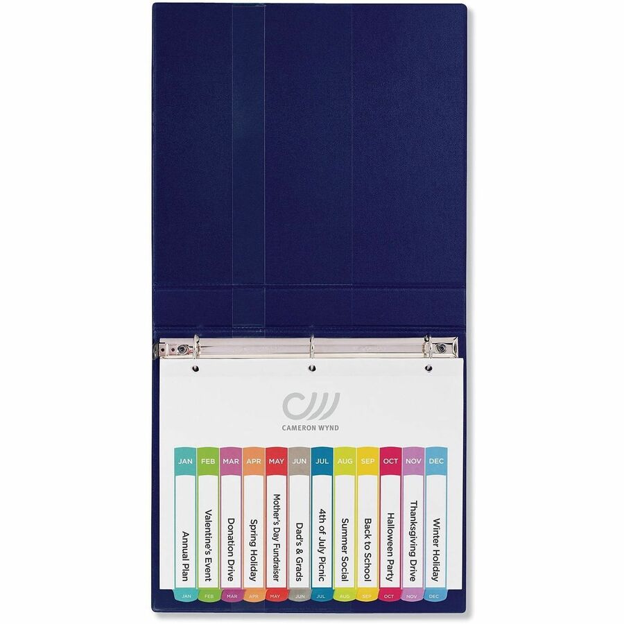 Avery&reg; Ready Index&reg; Customizable Table of Contents Dividersfor Laser and Inkjet Printers, Jan-Dec tabs, 1 set - 11847