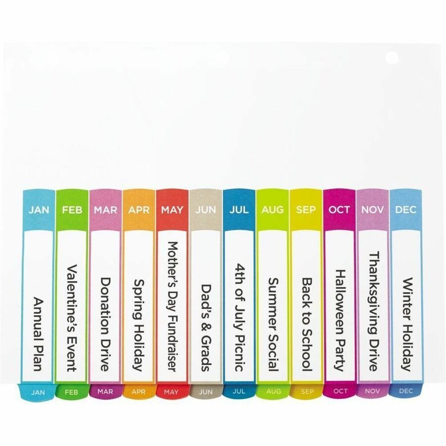 Avery Ready Index&reg; Customizable Table of Contents Dividers Tabs Jan - Dec, for Laser and Inkjet Printers - 11847