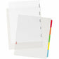 Avery Clear Easy View Durable Plastic Dividers 5 tabs - 16740