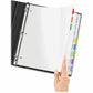 Avery&reg; Clear Easy View Durable Plastic Dividers 8 tabs, 1 set - 16741