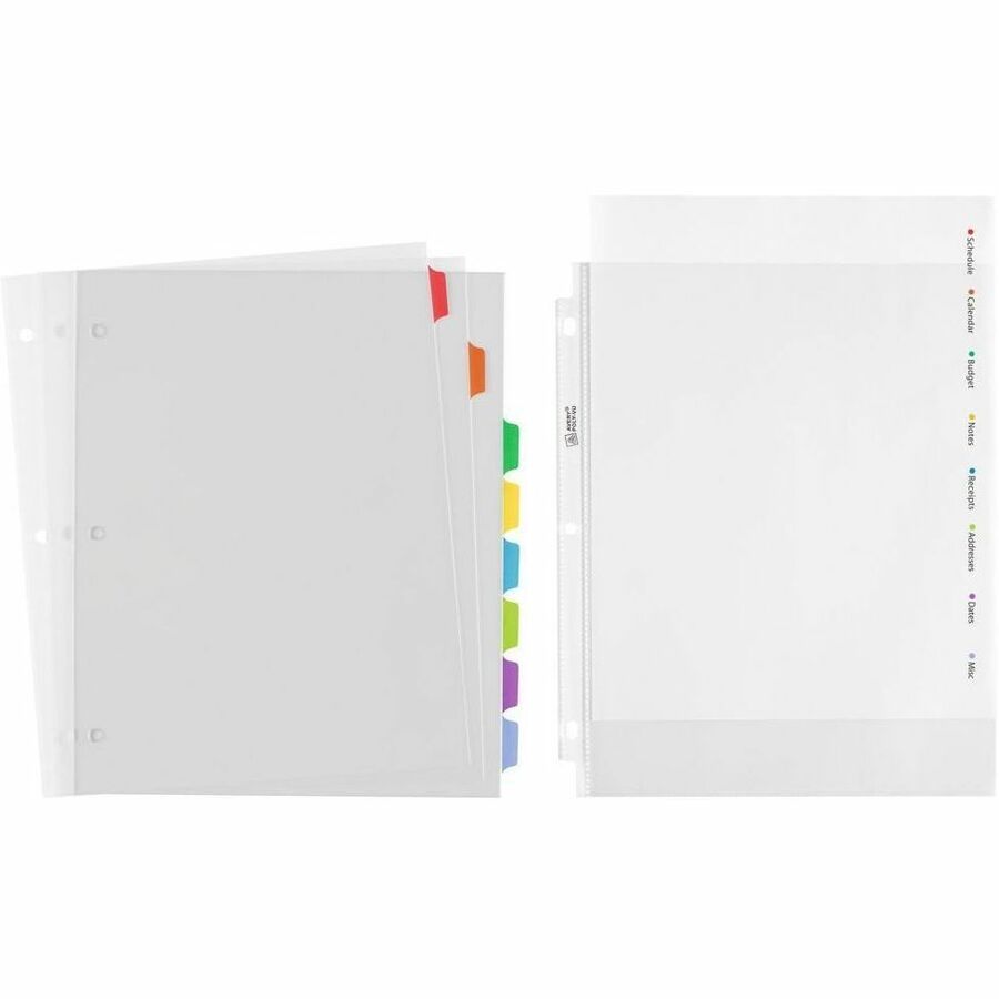 Avery Clear Easy View Durable Plastic Dividers 8 tabs - 16741