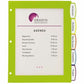 Avery Big Tab™ UltraLast™ Plastic Dividers for Laser and Inkjet Printers, 5 tabs - 24900