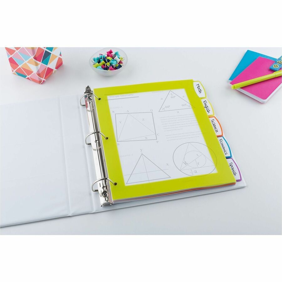 Avery&reg; Big Tab™ UltraLast™ Plastic Dividers for Laser and Inkjet Printers, 5 tabs - 24900