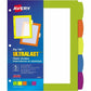 Avery Big Tab™ UltraLast™ Plastic Dividers for Laser and Inkjet Printers, 5 tabs