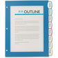 Avery&reg; Big Tab™ UltraLast™ Plastic Dividers for Laser and Inkjet Printers, 8 tabs - 24901