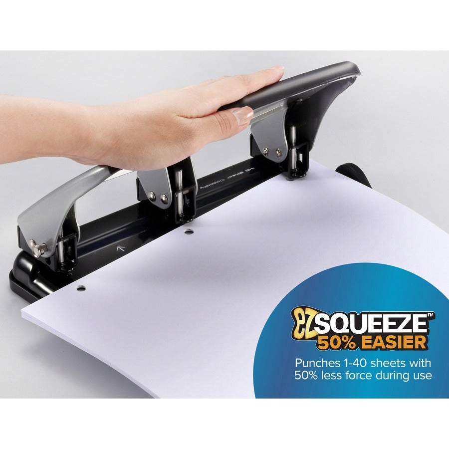 Bostitch EZ Squeeze 40-sheet 3-Hole Punch - HP40