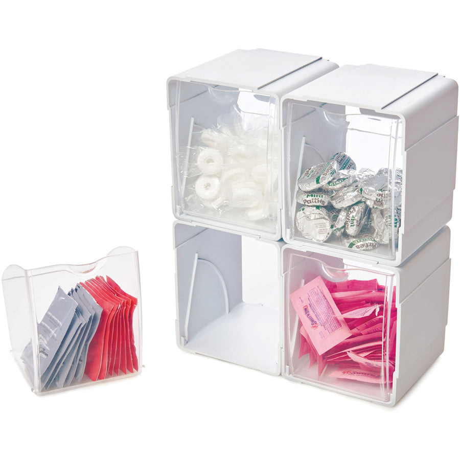 Deflecto Tilt Bin Interlocking Storage Organizer - 421103