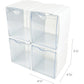 Deflecto Tilt Bin Interlocking Storage Organizer - 421103