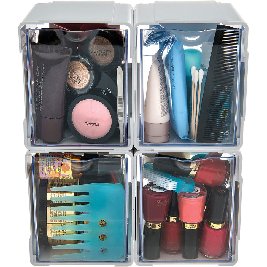 Deflecto Tilt Bin Interlocking Storage Organizer - 421103