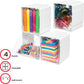 Deflecto Tilt Bin Interlocking Storage Organizer - 421103