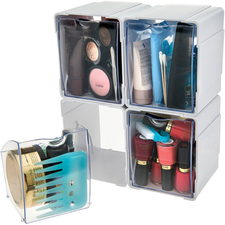 Deflecto Tilt Bin Interlocking Storage Organizer - 421103