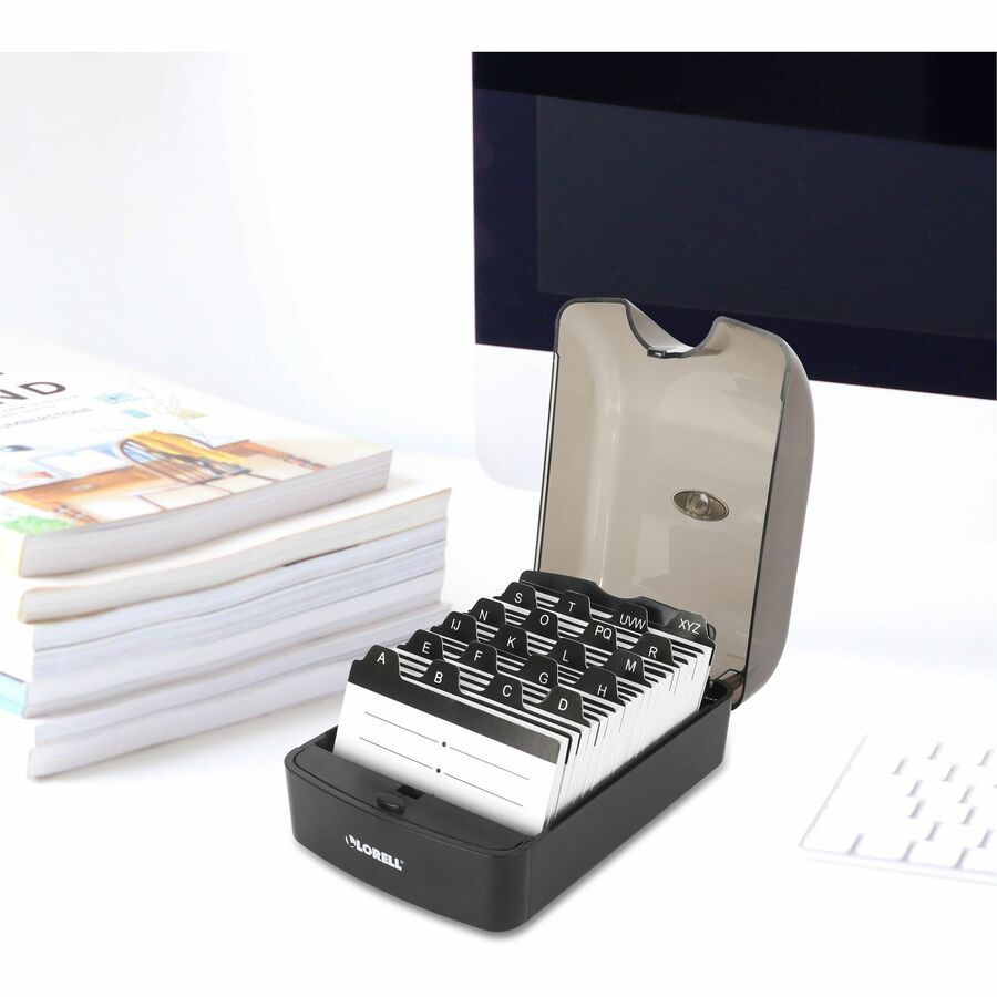 Lorell Desktop Business Card File - 01028