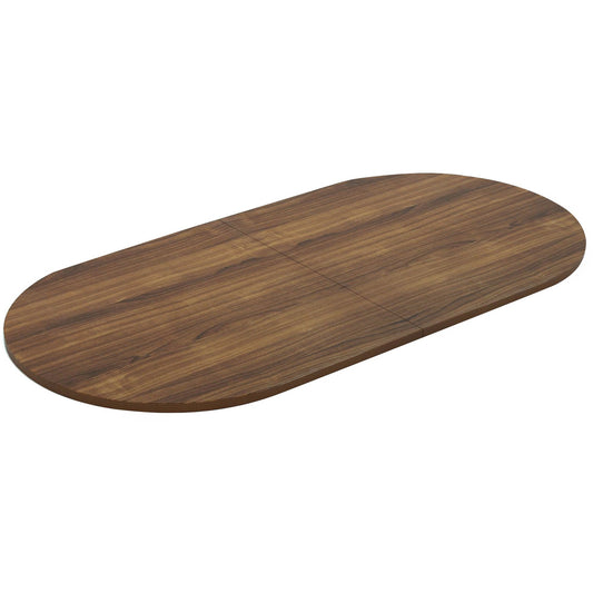 Lorell Chateau Series Walnut 8' Oval Conference Tabletop