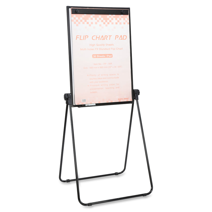 Lorell 2-sided Dry-Erase Easel with Flip-Chart Clip - 55629