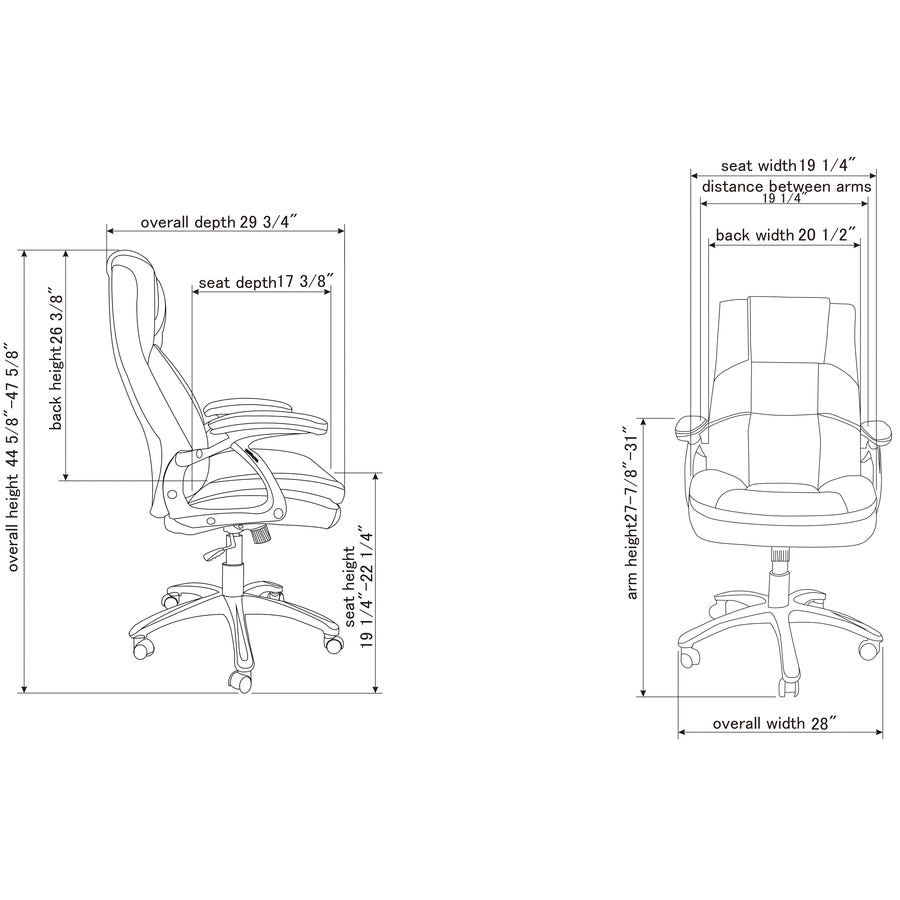 Lorell High-back Cushioned Office Chair - 59535